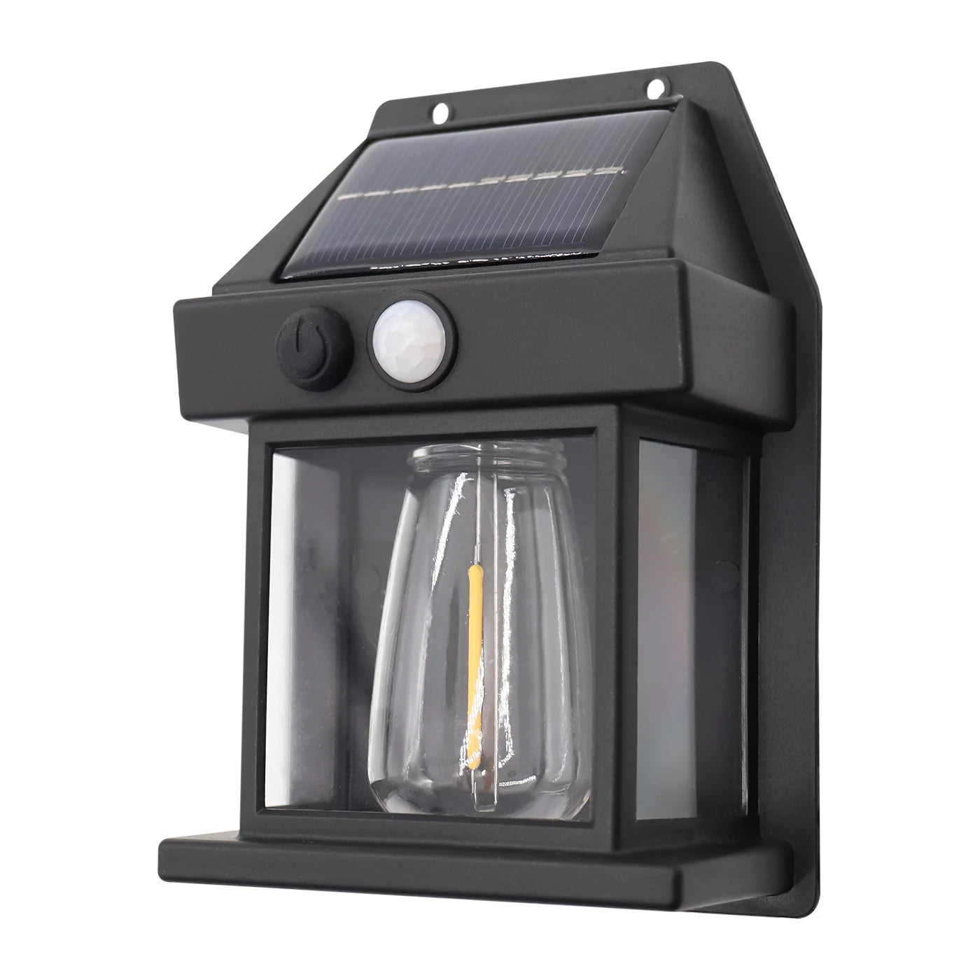 Luminária Solar de Parede Retrô – Iluminação Externa Automática