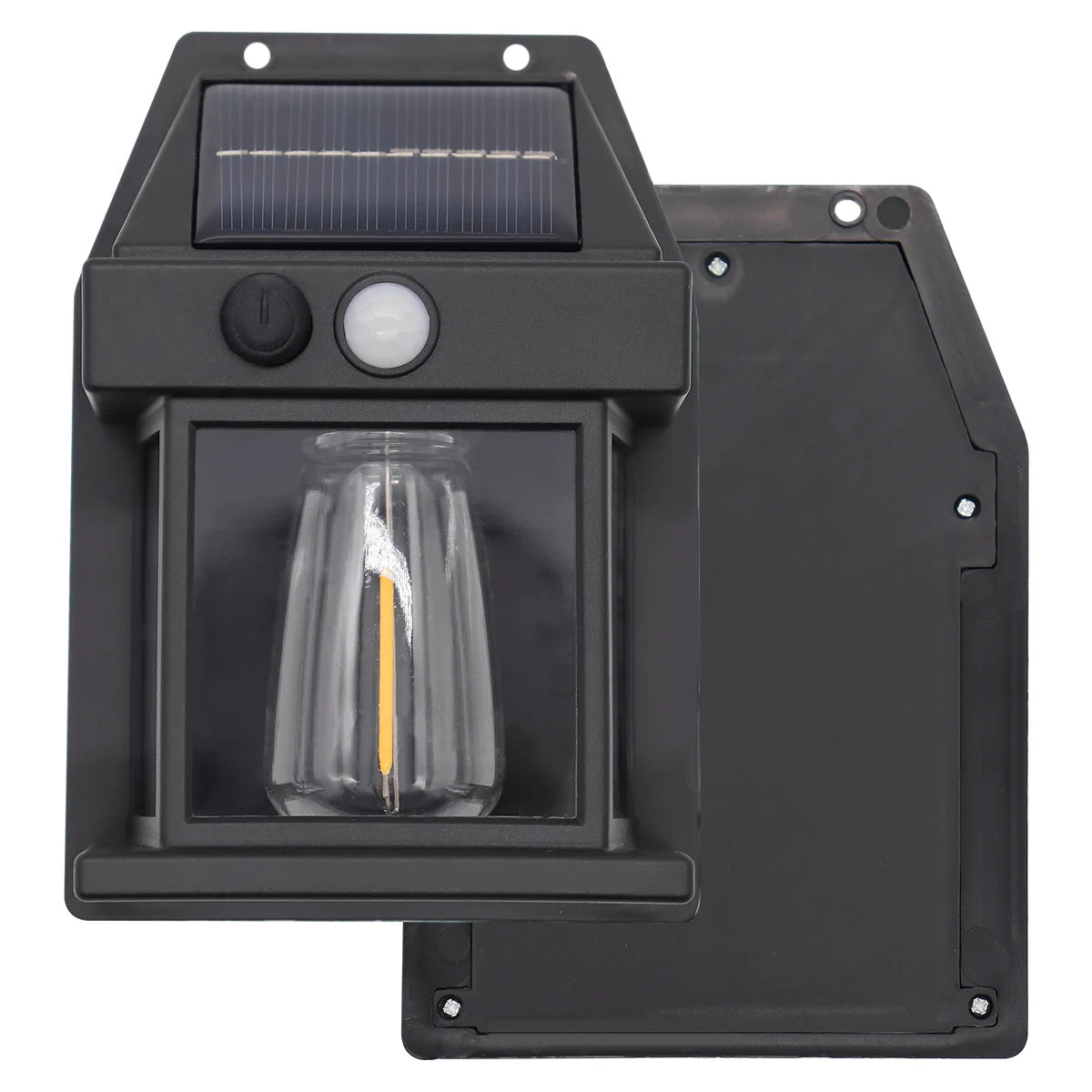 Luminária Solar de Parede Retrô – Iluminação Externa Automática