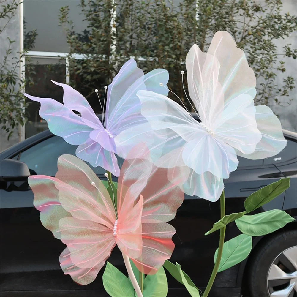 Borboleta Decorativa 3D – Enfeite Delicado para Jardim, Festa ou Decoração