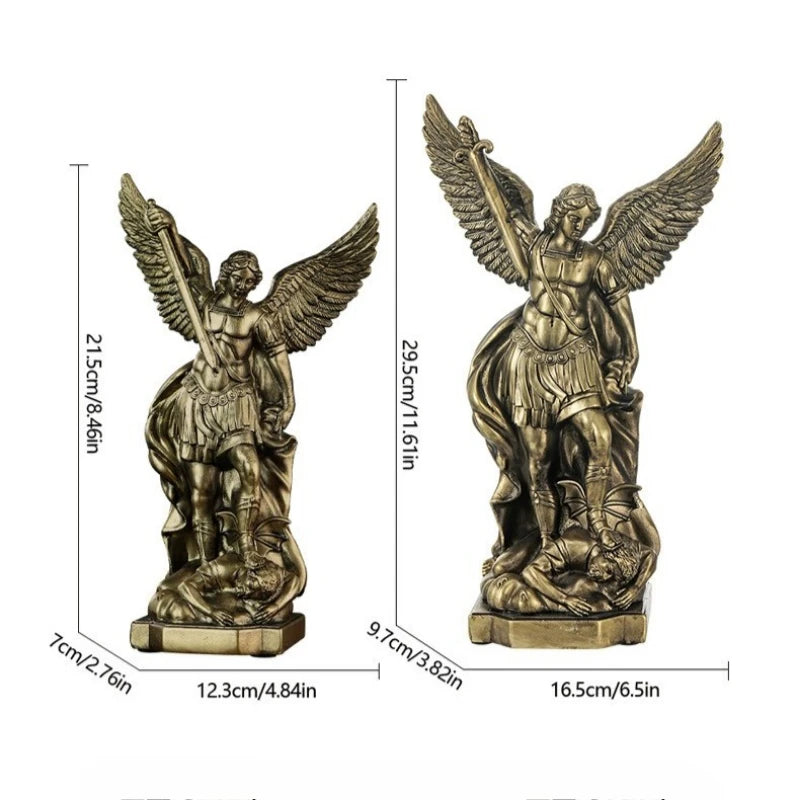 Estátua São Miguel Arcanjo – Escultura Decorativa de Proteção para Casa