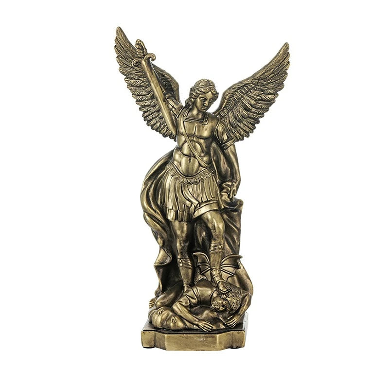Estátua São Miguel Arcanjo – Escultura Decorativa de Proteção para Casa
