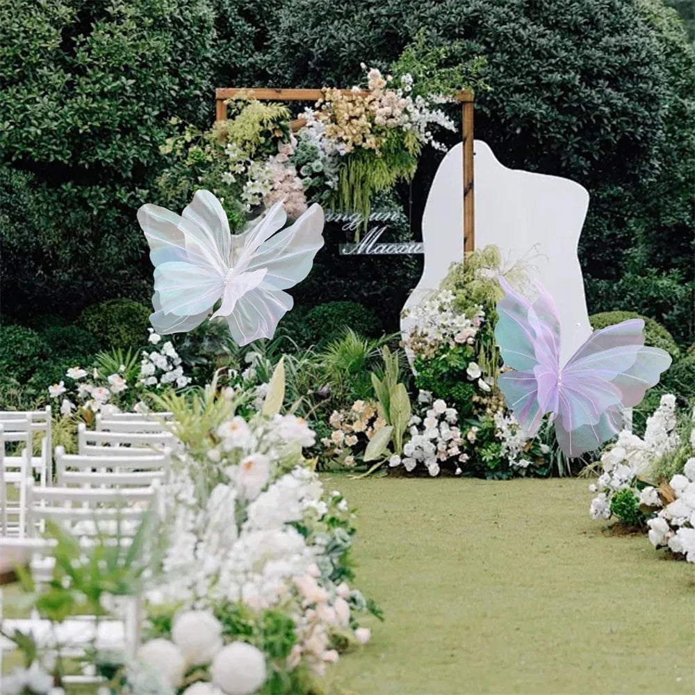 Borboleta Decorativa 3D – Enfeite Delicado para Jardim, Festa ou Decoração