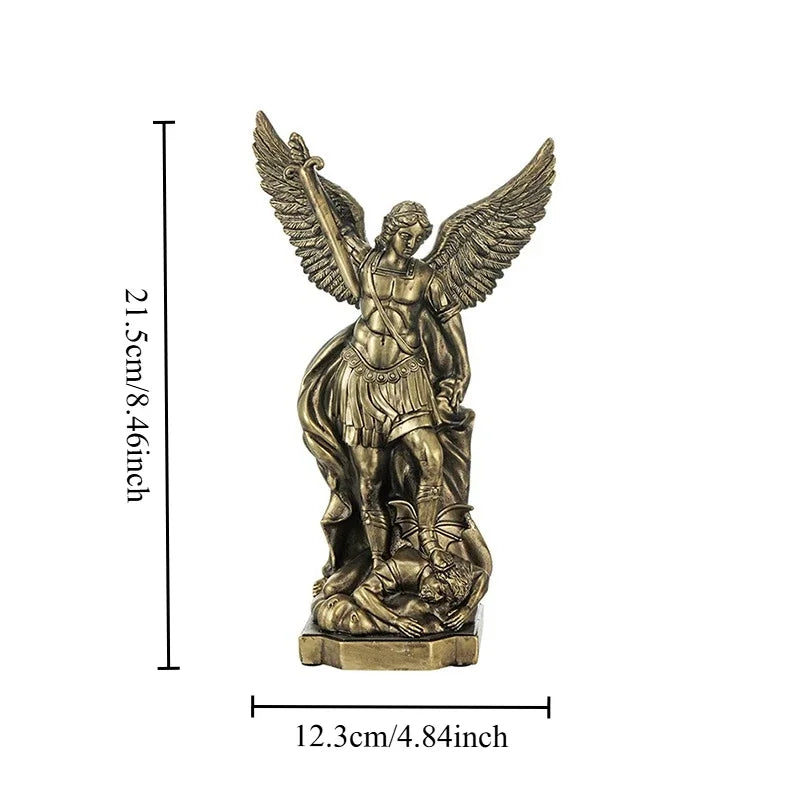 Estátua São Miguel Arcanjo – Escultura Decorativa de Proteção para Casa