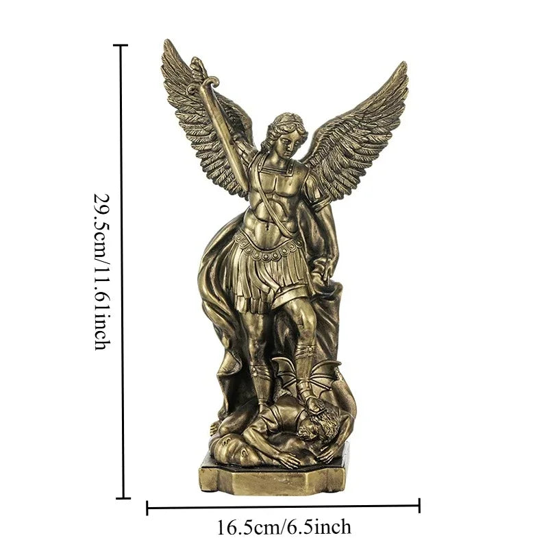 Estátua São Miguel Arcanjo – Escultura Decorativa de Proteção para Casa