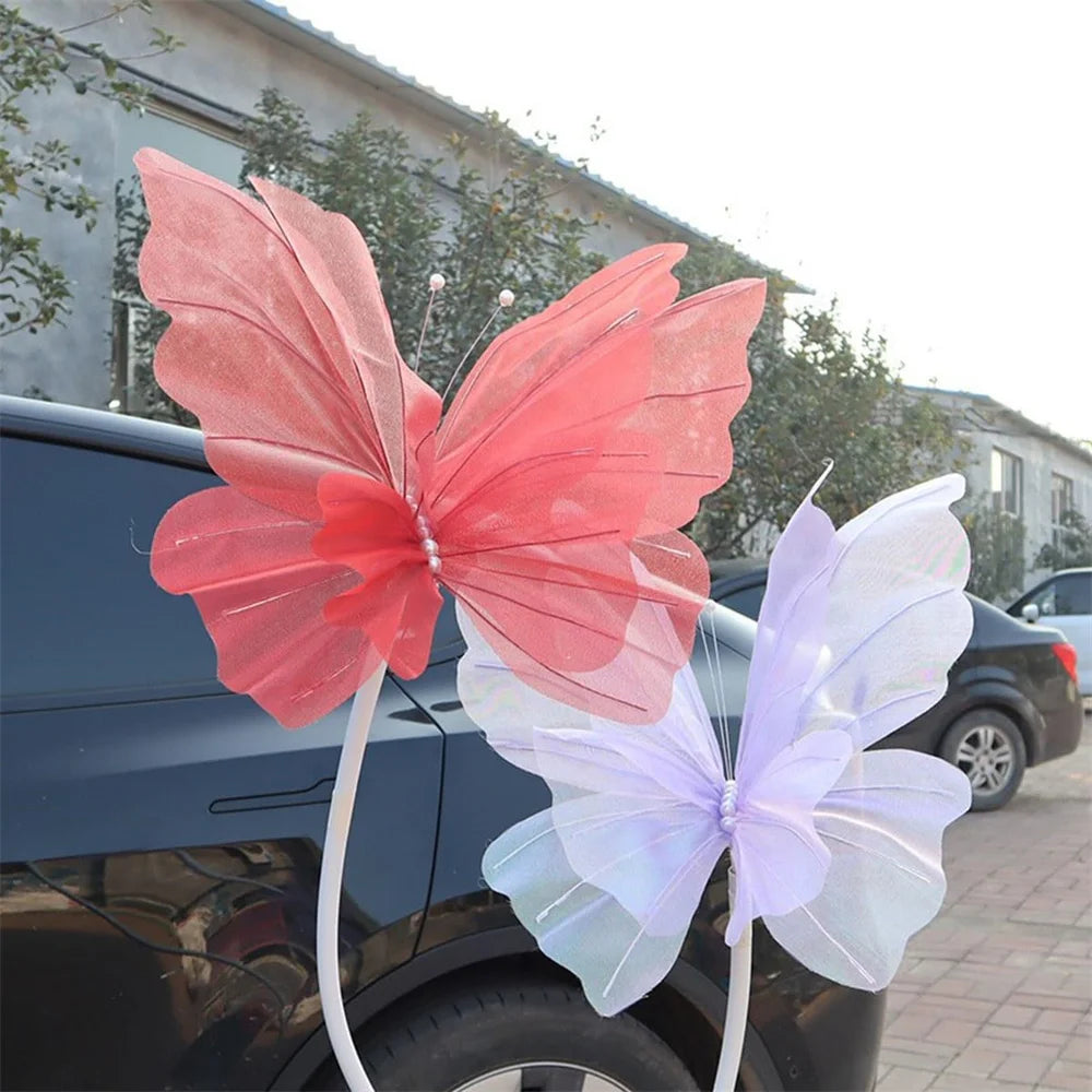 Borboleta Decorativa 3D – Enfeite Delicado para Jardim, Festa ou Decoração