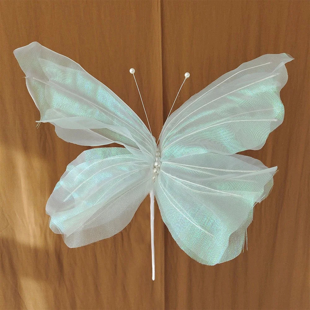 Borboleta Decorativa 3D – Enfeite Delicado para Jardim, Festa ou Decoração