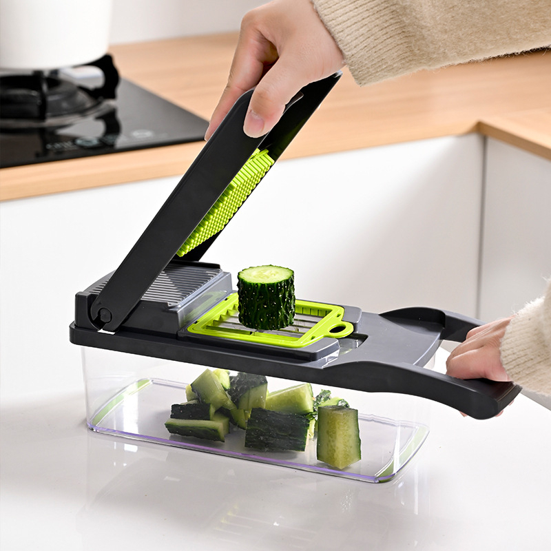 Profissional Multiuso Cozinha Slicer Aço Inox 16 em 1 Fatiador Cortador Ralador De Legumes Verduras Frutas Alimentos