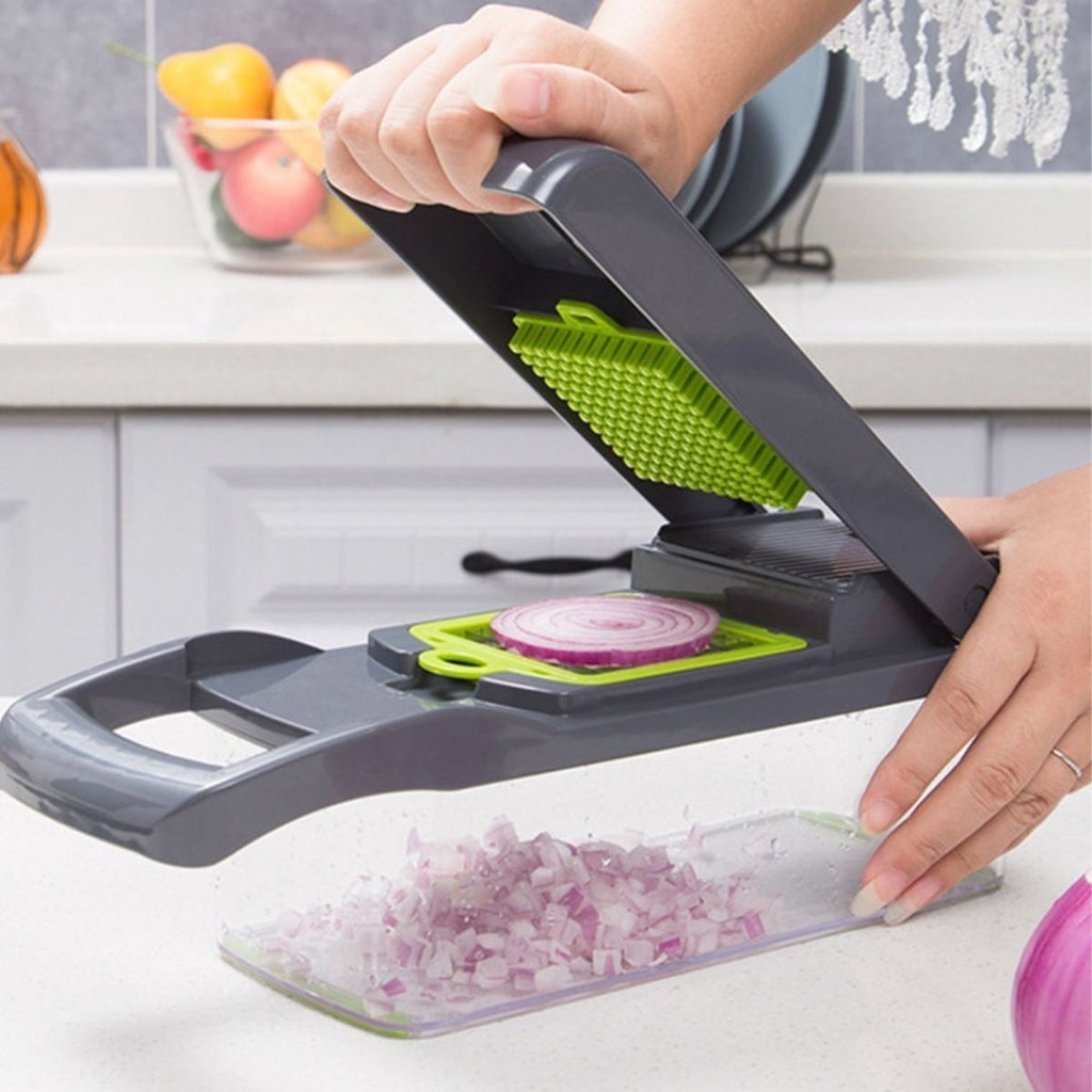 Profissional Multiuso Cozinha Slicer Aço Inox 16 em 1 Fatiador Cortador Ralador De Legumes Verduras Frutas Alimentos