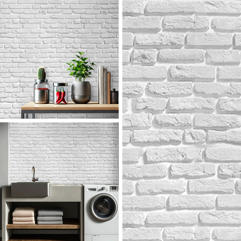 Papel de Parede Adesivo Ripas Madeira Clara – Decorativo Autocolante para Sala e Quarto - Vários modelos.