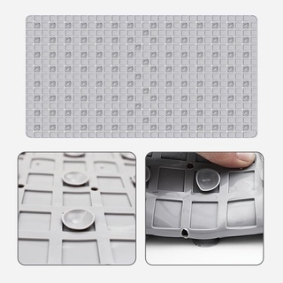 Tapete de Banheiro Antiderrapante Box com Ventosa Estilo Moderno Retangular 38.5x69cm
