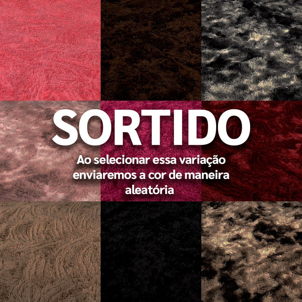 Tapete Shaggy Peludo 1,50x1,00 Super Macio 4cm – Conforto Luxo Para Sala/Quarto + Promoção Imperdível