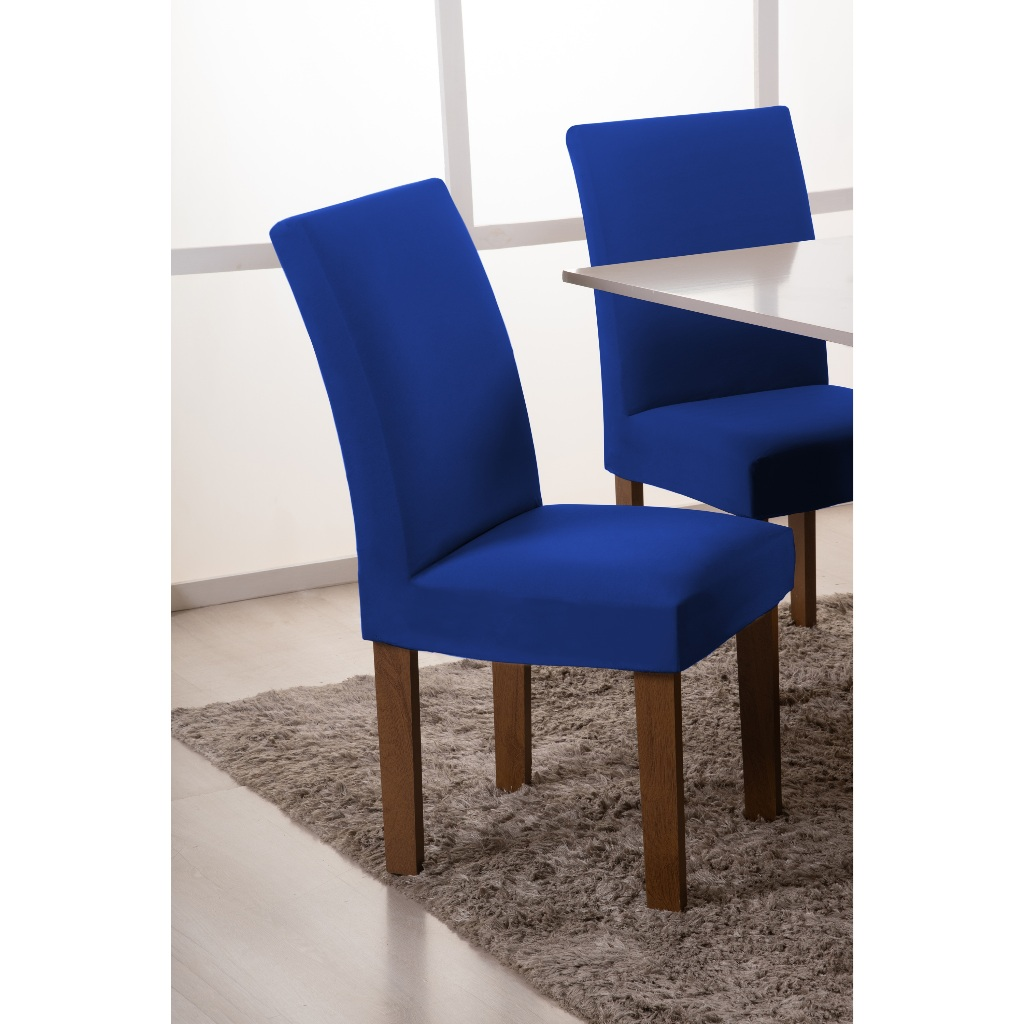 Capa de Cadeira Elástica Spandex – Kit 4 ou 6 Lugares Ajustável Lavável