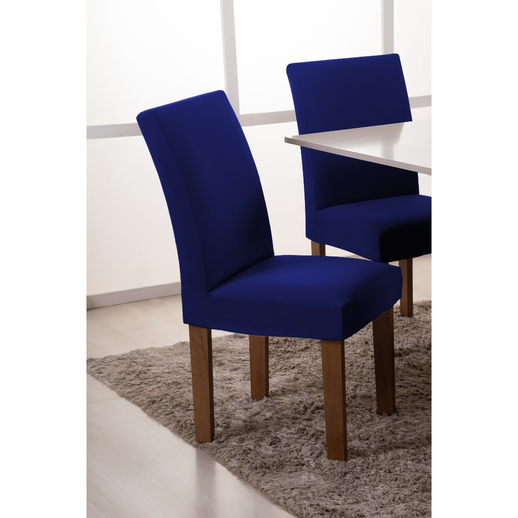Capa de Cadeira Elástica Spandex – Kit 4 ou 6 Lugares Ajustável Lavável