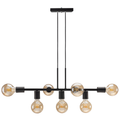 Lustre Pendente Industrial 7 Lâmpadas 68cm – Design Moderno em Metal Bivolt