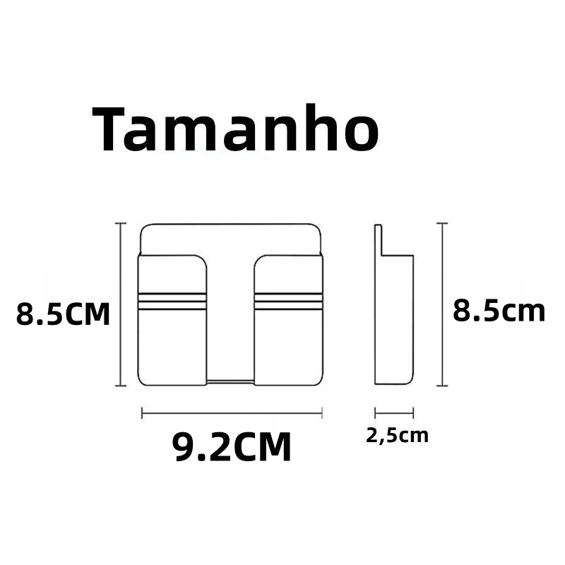 KIT 1/2/5 Suporte De Parede Multifuncional Caixa De Armazenamento Casa Para Carregar Remoto Um Slot Promoção