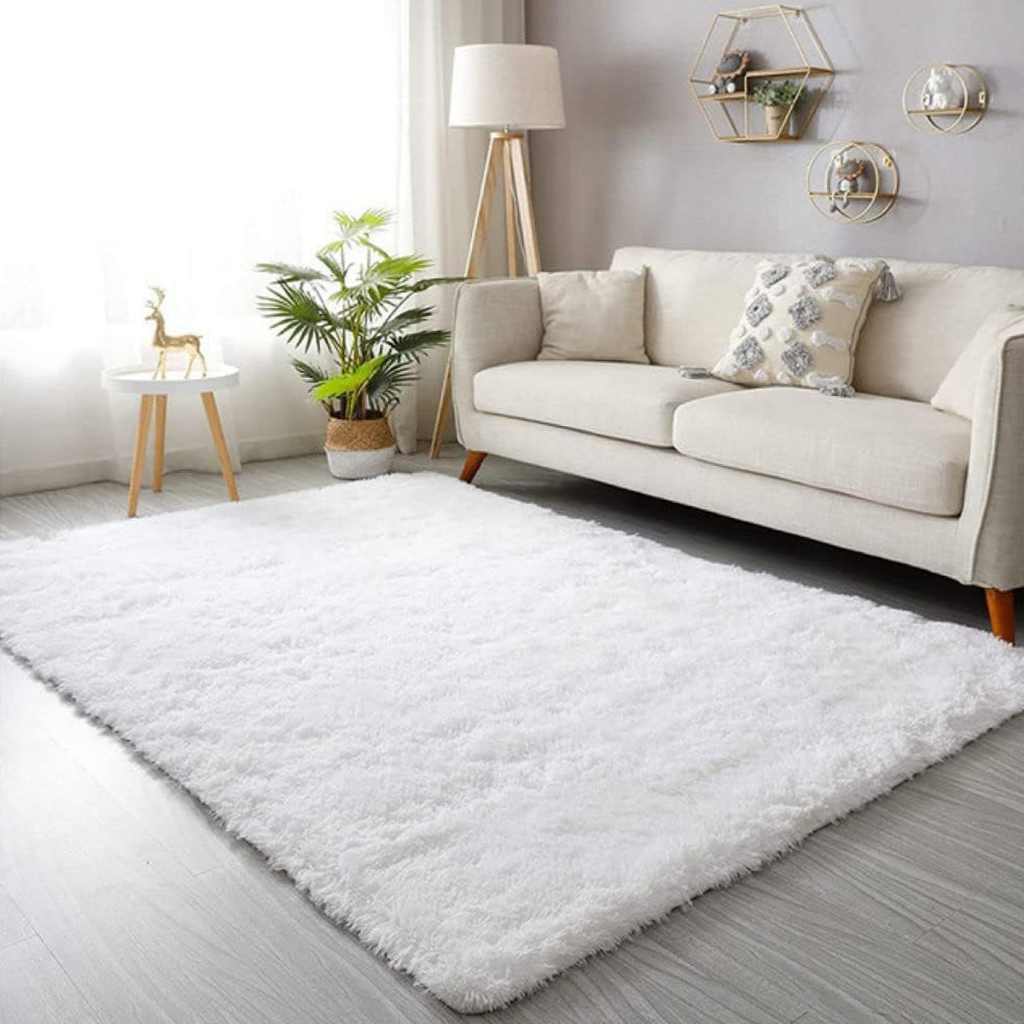 Tapete Shaggy Peludo 1,50x1,00 Super Macio 4cm – Conforto Luxo Para Sala/Quarto + Promoção Imperdível