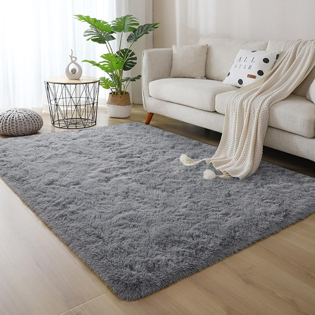 Tapete Shaggy Peludo 1,50x1,00 Super Macio 4cm – Conforto Luxo Para Sala/Quarto + Promoção Imperdível