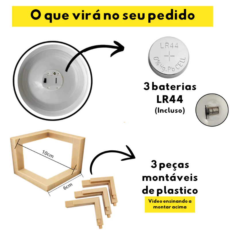 Abajur E Enfeite Decorativo Lua Cheia 3d Crie Ambientes Aconchegantes