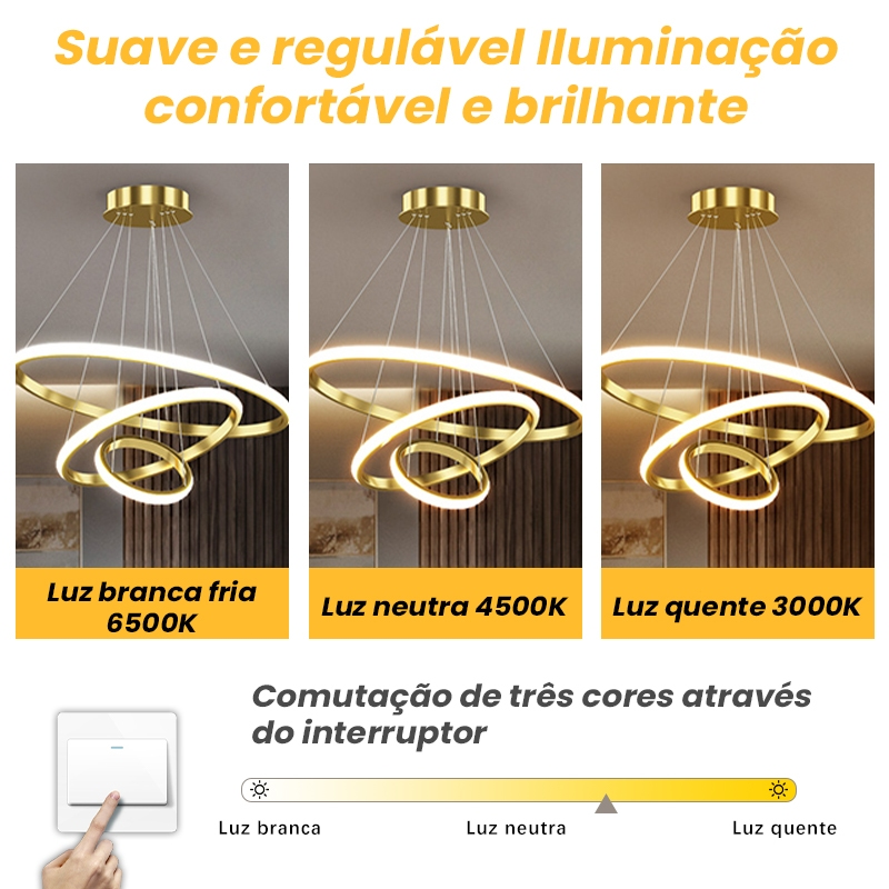 Lustre Pra Sala De Jantar Lustre De Teto Nórdico De Luxo Lustre Para Sala De Jantar e Estar