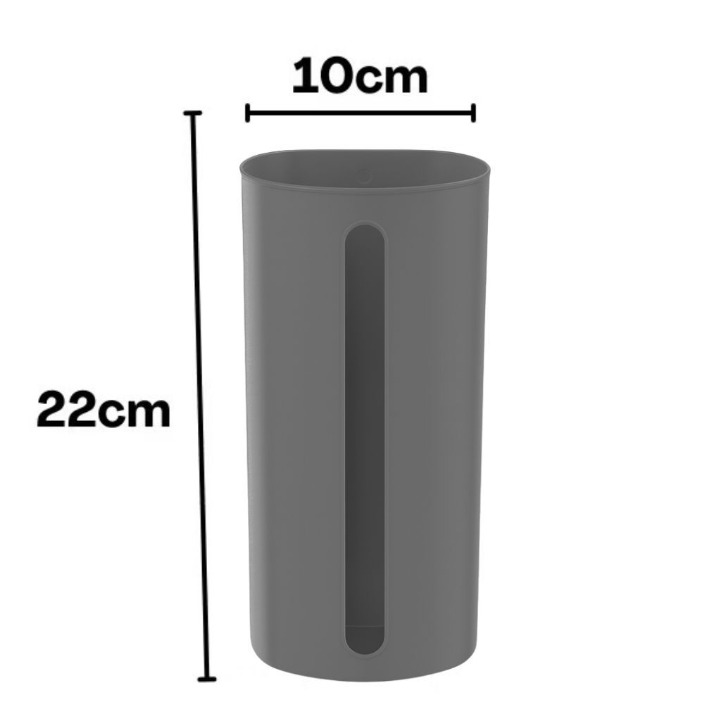 Porta Sacola Cinza Dispenser de Parede Puxa Saco Envio Rápido