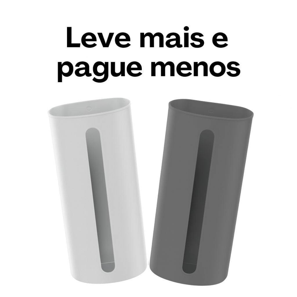 Porta Sacolas de Parede – Organizador Prático e Compacto para Cozinha (Dispenser Puxa Fácil)
