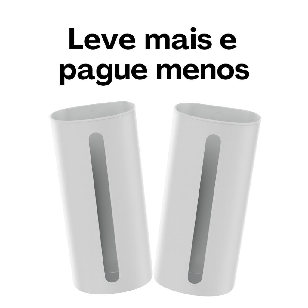 Porta Sacolas de Parede – Organizador Prático e Compacto para Cozinha (Dispenser Puxa Fácil)