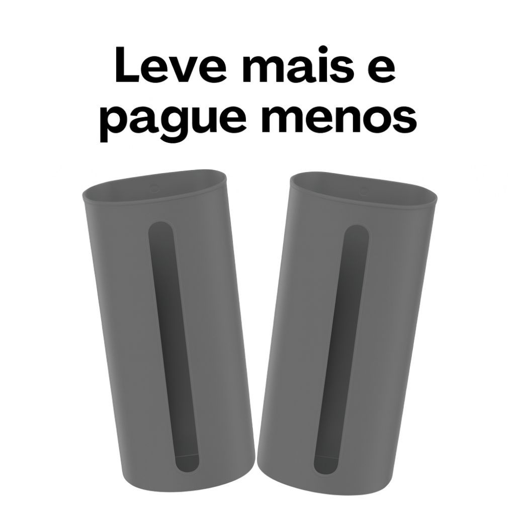 Porta Sacolas de Parede – Organizador Prático e Compacto para Cozinha (Dispenser Puxa Fácil)