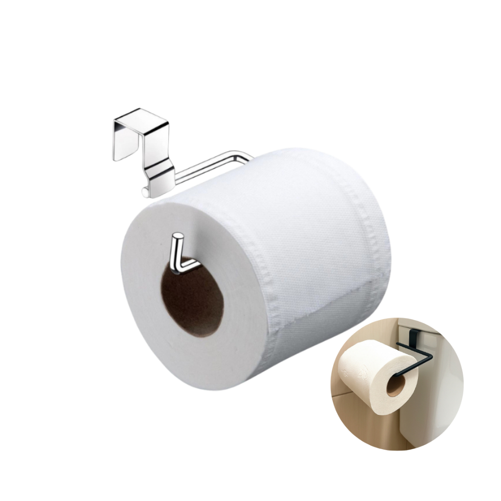 Suporte Duplo para Papel Higiênico – Instalação Sem Furo e Mais Praticidade no Banheiro