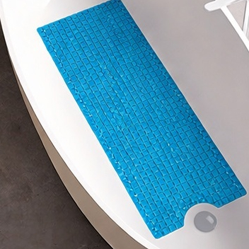 Tapete Antiderrapante para Box com Ventosas Segurança Total Banheiro 38x68cm
