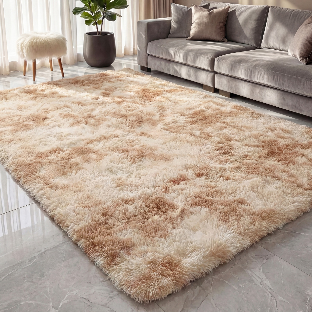 Tapete Sala 1,50x1,00 Peludo 4 Cm De Altura Shaggy Promoção