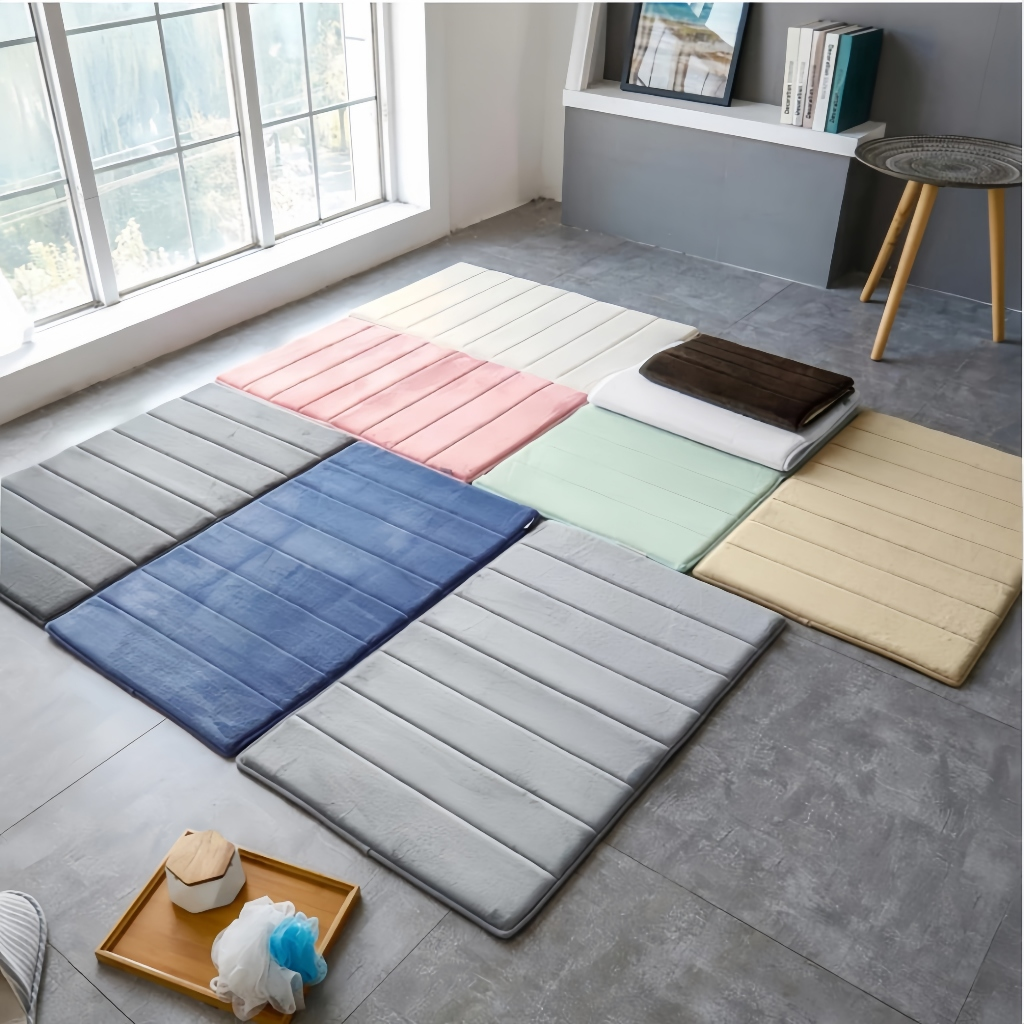 Tapete De Banho Antiderrapante Absorvente De Água Para Banheiro 60x40cm