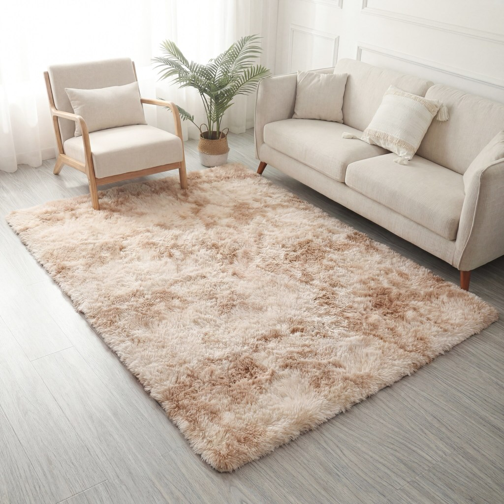 Tapete Sala 1,50x1,00 Peludo 4 Cm De Altura Shaggy Promoção