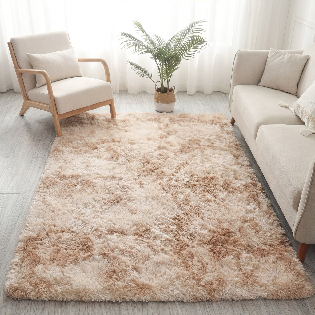 Tapete Sala 1,50x1,00 Peludo 4 Cm De Altura Shaggy Promoção