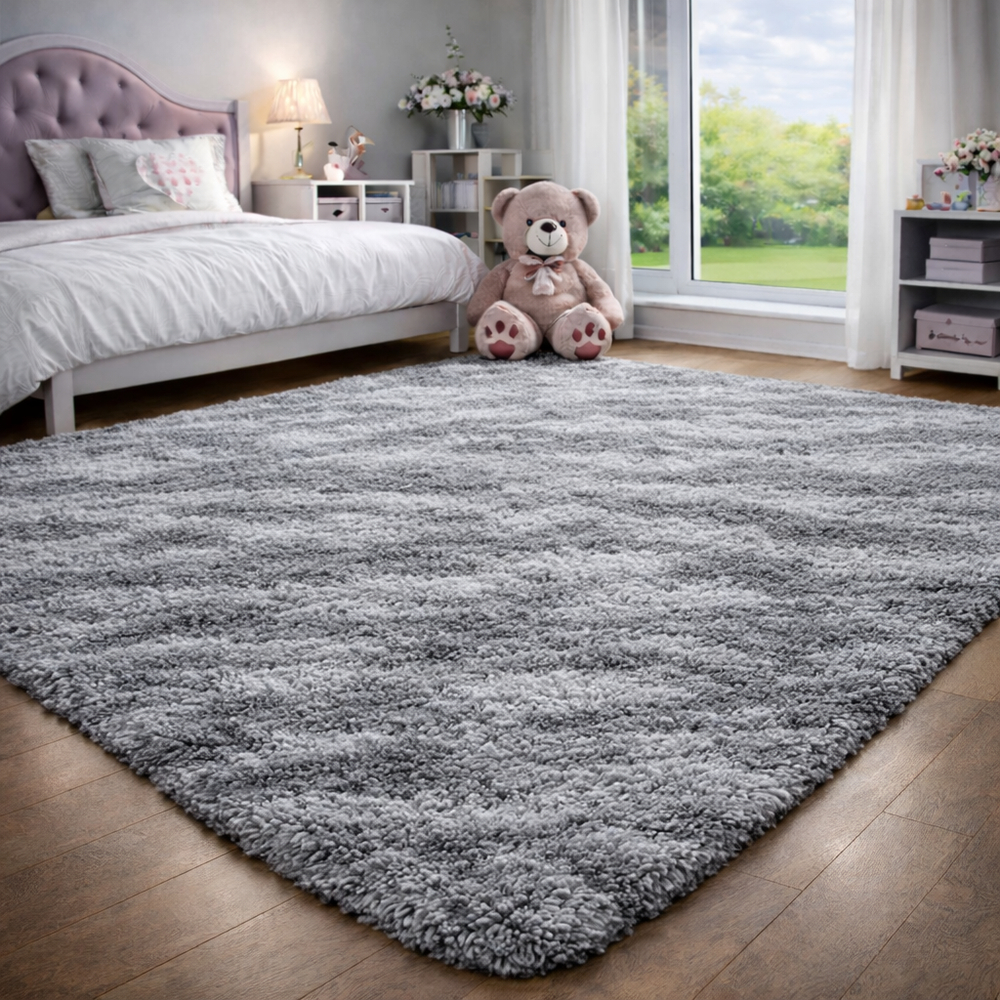 Tapete Felpudo Grande 1,00x1,50m Luxo Macio Antiderrapante Sala Quarto Premium