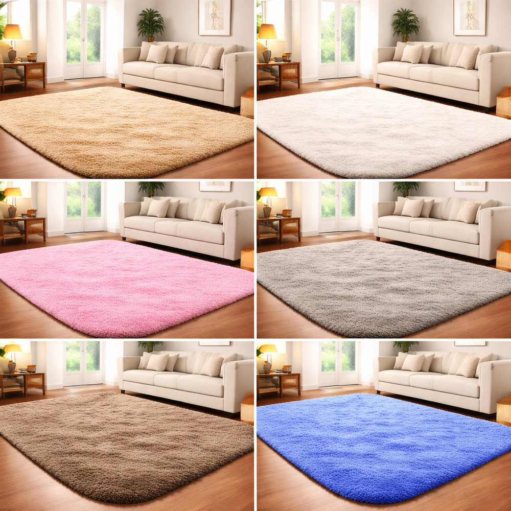 Tapete Felpudo Grande 1,00x1,50m Luxo Macio Antiderrapante Sala Quarto Premium