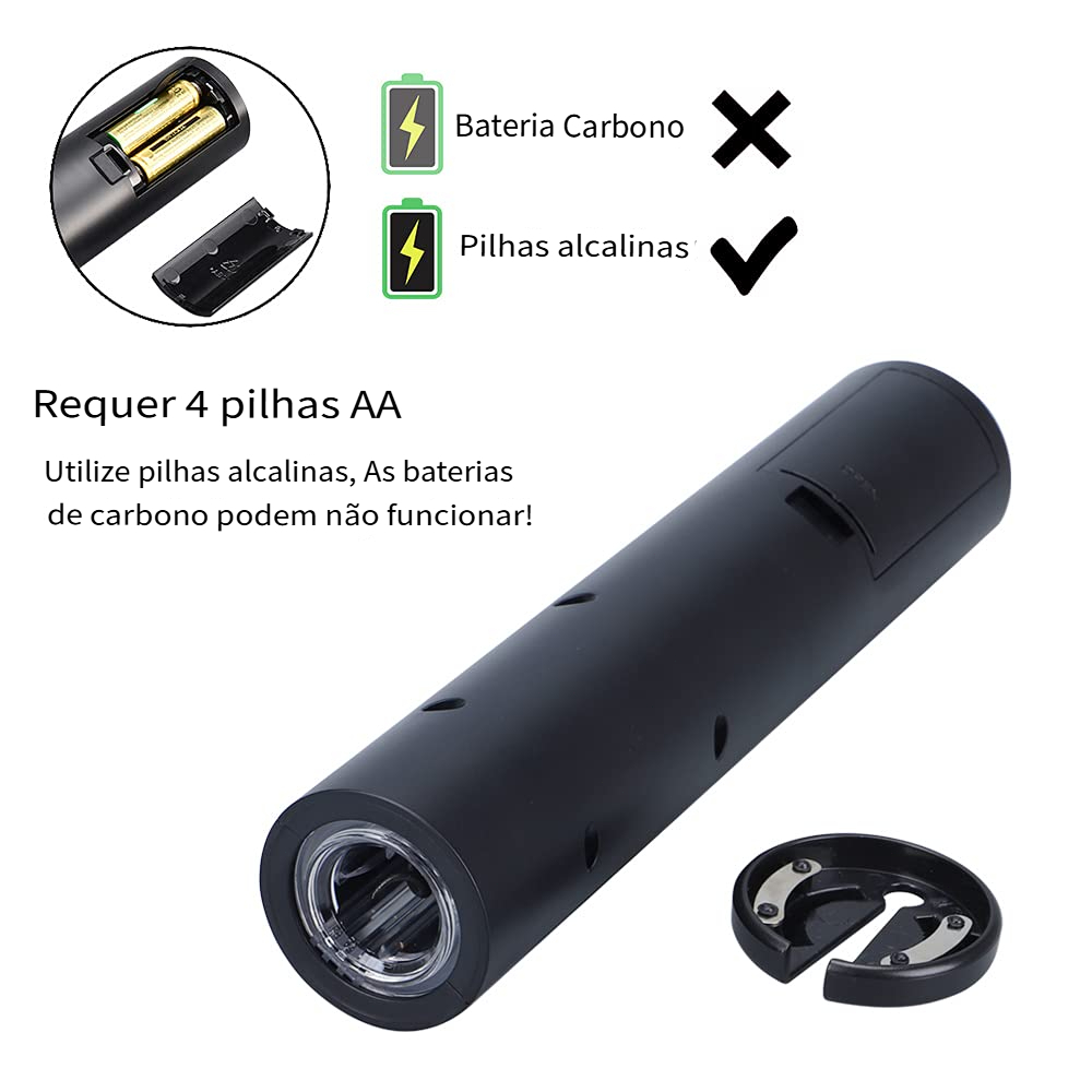 Abridor De Vinho Automático Elétrico Saca Rolha A Pilha Presente Moderno Para Casa