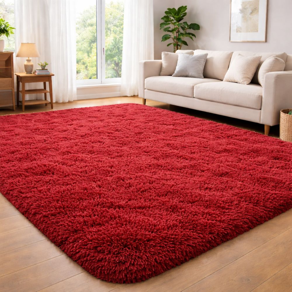 Tapete Felpudo Grande 1,00x1,50m Luxo Macio Antiderrapante Sala Quarto Premium
