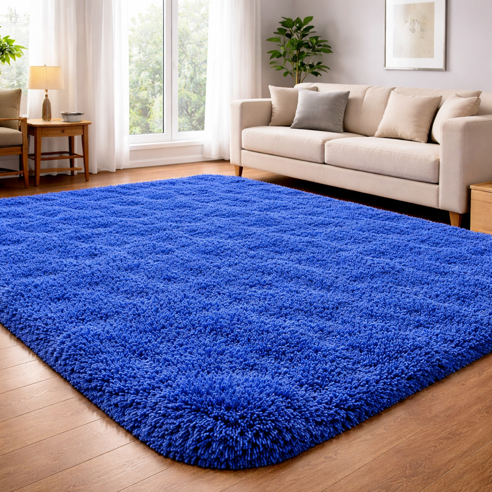 Tapete Felpudo Grande 1,00x1,50m Luxo Macio Antiderrapante Sala Quarto Premium