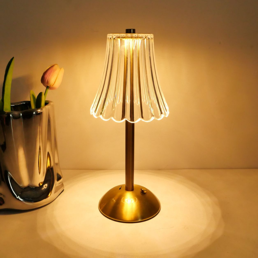 Lâmpada Abajur Mesa Com Barra Led Sensor Toque De Luz Quarto Sem Fio 3 Cores