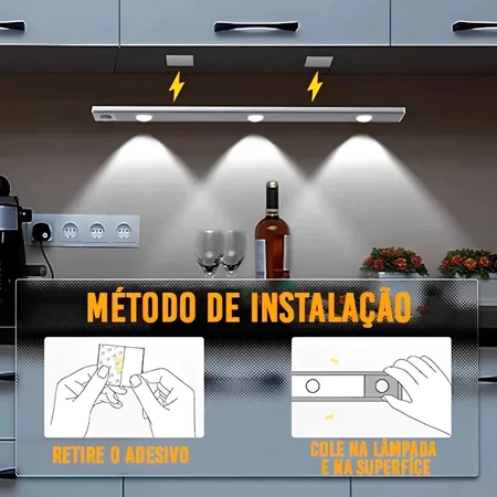 Ultra fino diodo emissor de luz 30/40/60cm armário lâmpada pir sensor de movimento sem fio usb recarregável luz