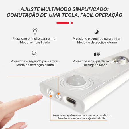 Ultra fino diodo emissor de luz 30/40/60cm armário lâmpada pir sensor de movimento sem fio usb recarregável luz
