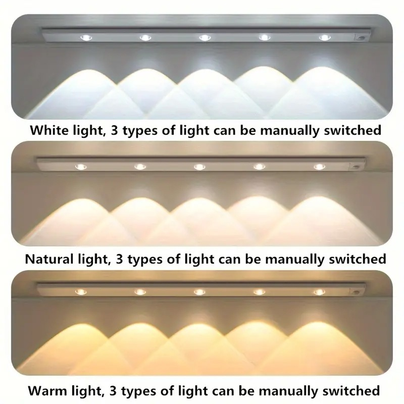 Ultra fino diodo emissor de luz 30/40/60cm armário lâmpada pir sensor de movimento sem fio usb recarregável luz