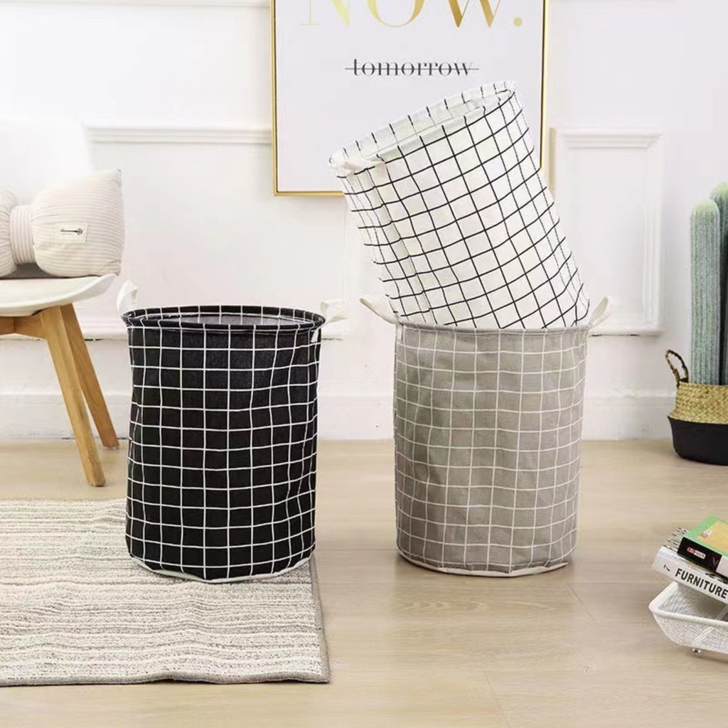 Cesto De Roupas Dobrável Multiuso 40Litro – Impermeável Compacto E Versátil 40L Para Roupa Calça