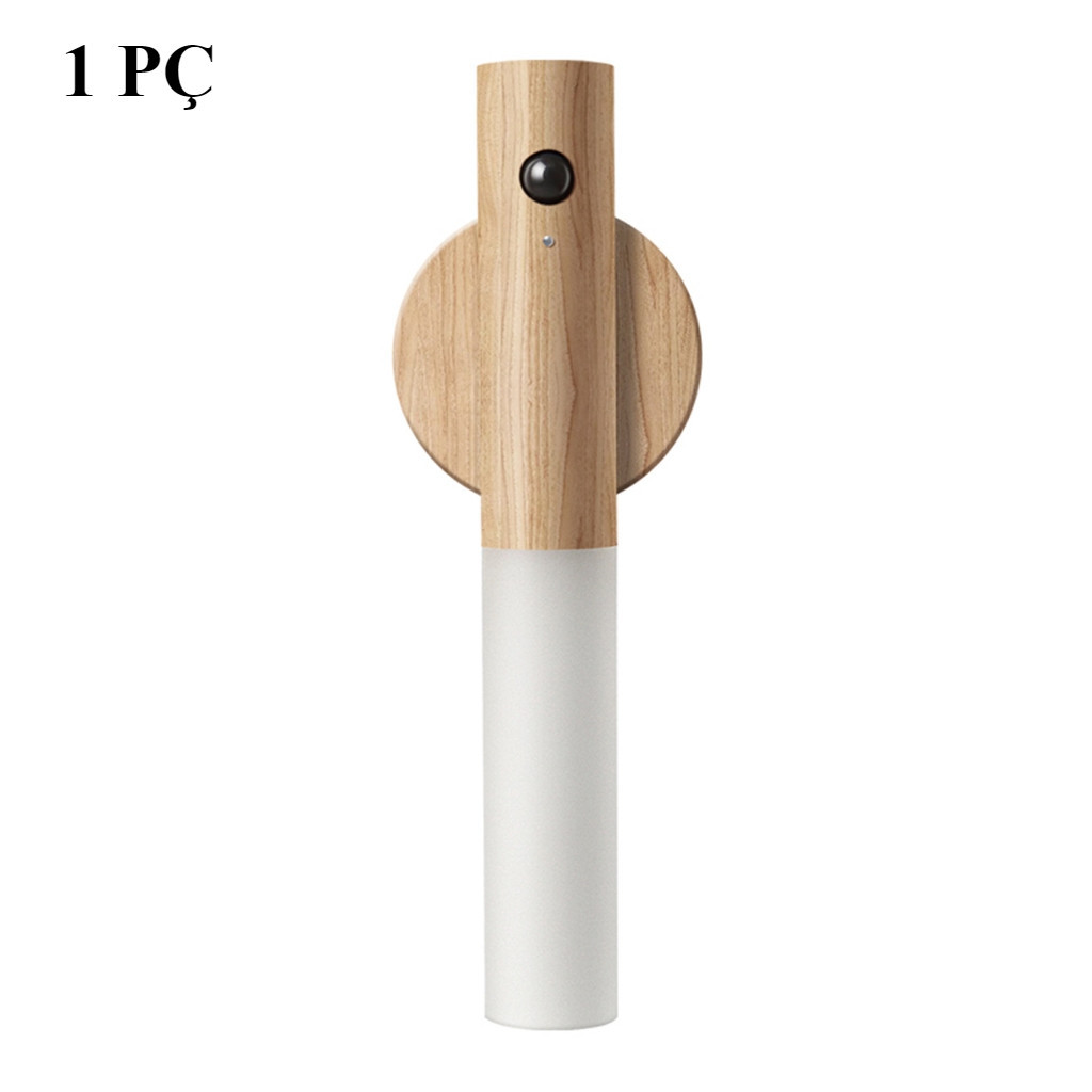 Luminária LED Recarregável com Sensor de Movimento – Luz Noturna Magnética USB para Parede e Quarto