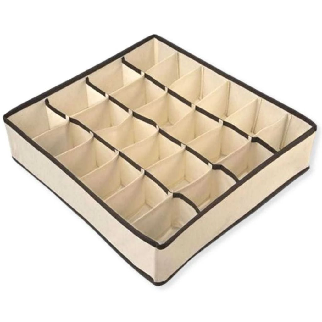 Organizador de Gaveta 24 Compartimentos – Mais Espaço e Organização Imediata (Dobrável e Prático)